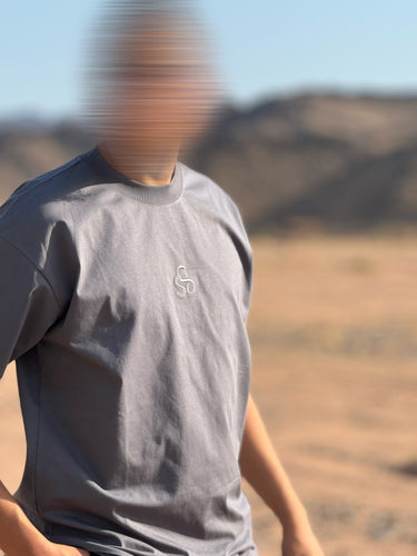 T-Shirt brodé Sawmah Gris