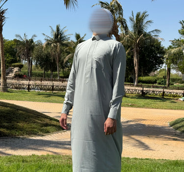Qamis Talib Vert-de-Gris