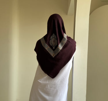 Turban Yéménite Bordeaux