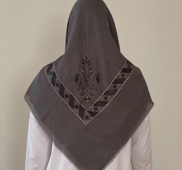 Turban Yéménite Gris Triste